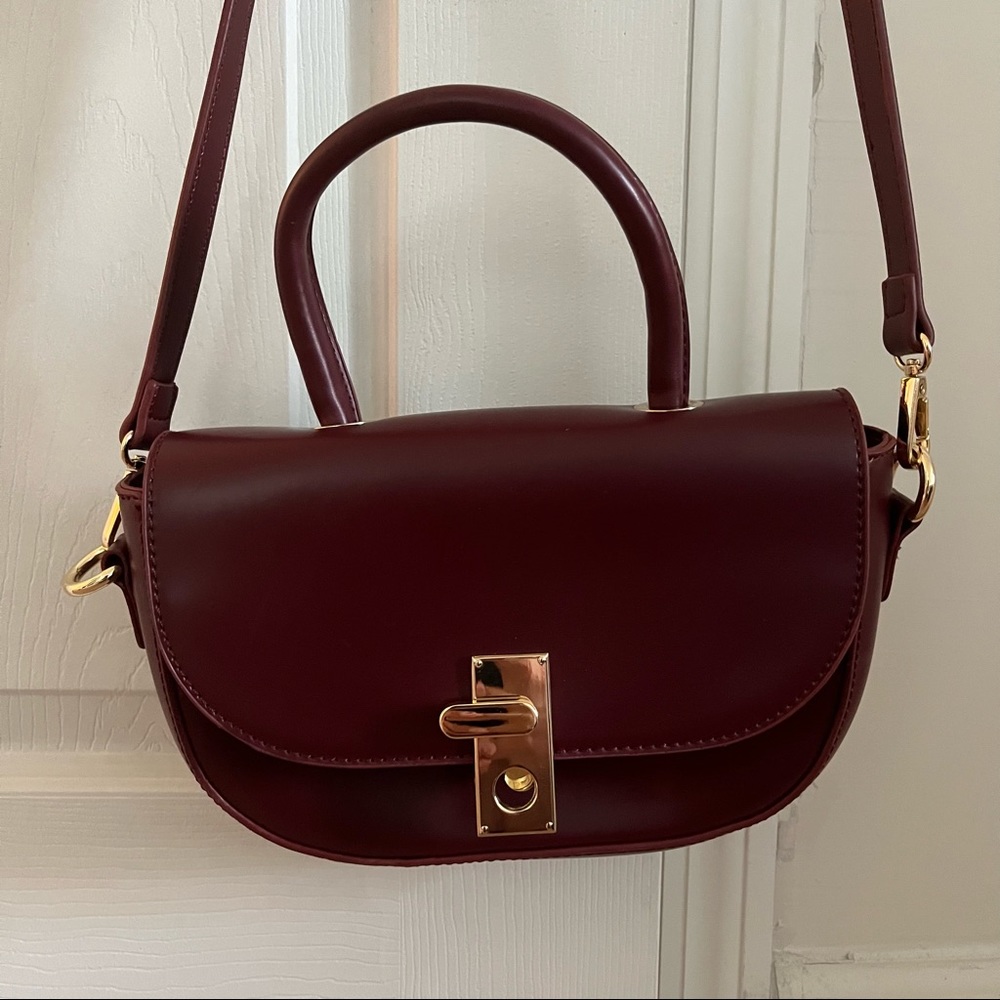 Burgundy purse